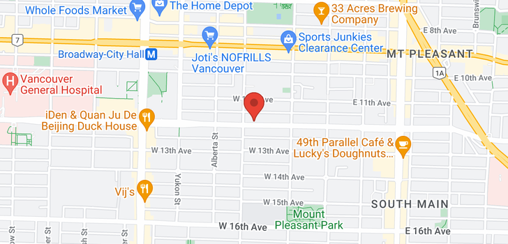map of 183 W 12TH AVENUE
